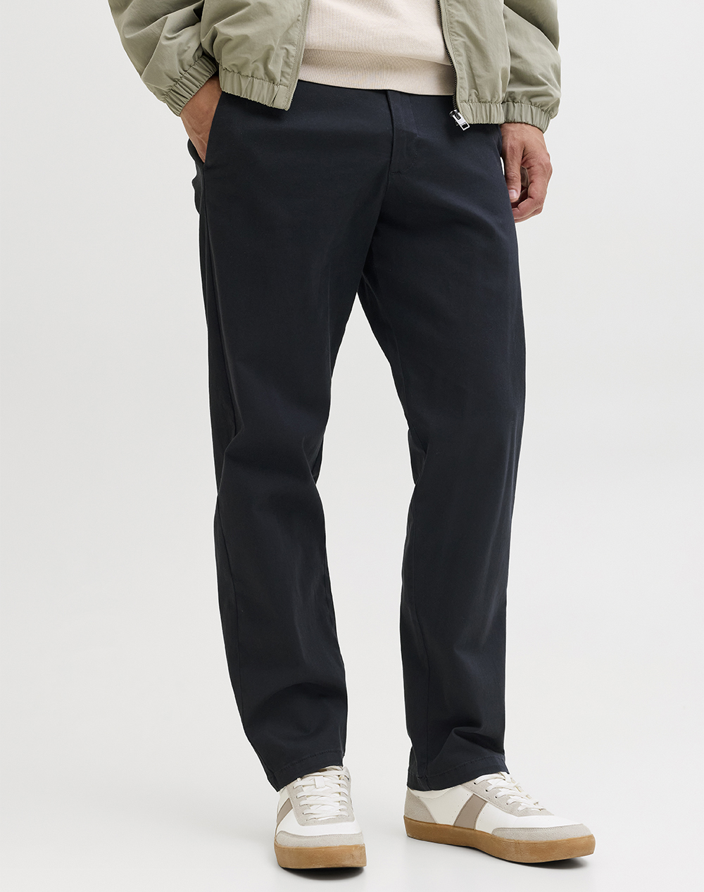 Jack&Jones Jpstkane Dylan Chino Ανδρας Ρουχα Παντελονια Chinos Darkblue Βαμβακιμε Ελασταν 12288462 Dark Navy