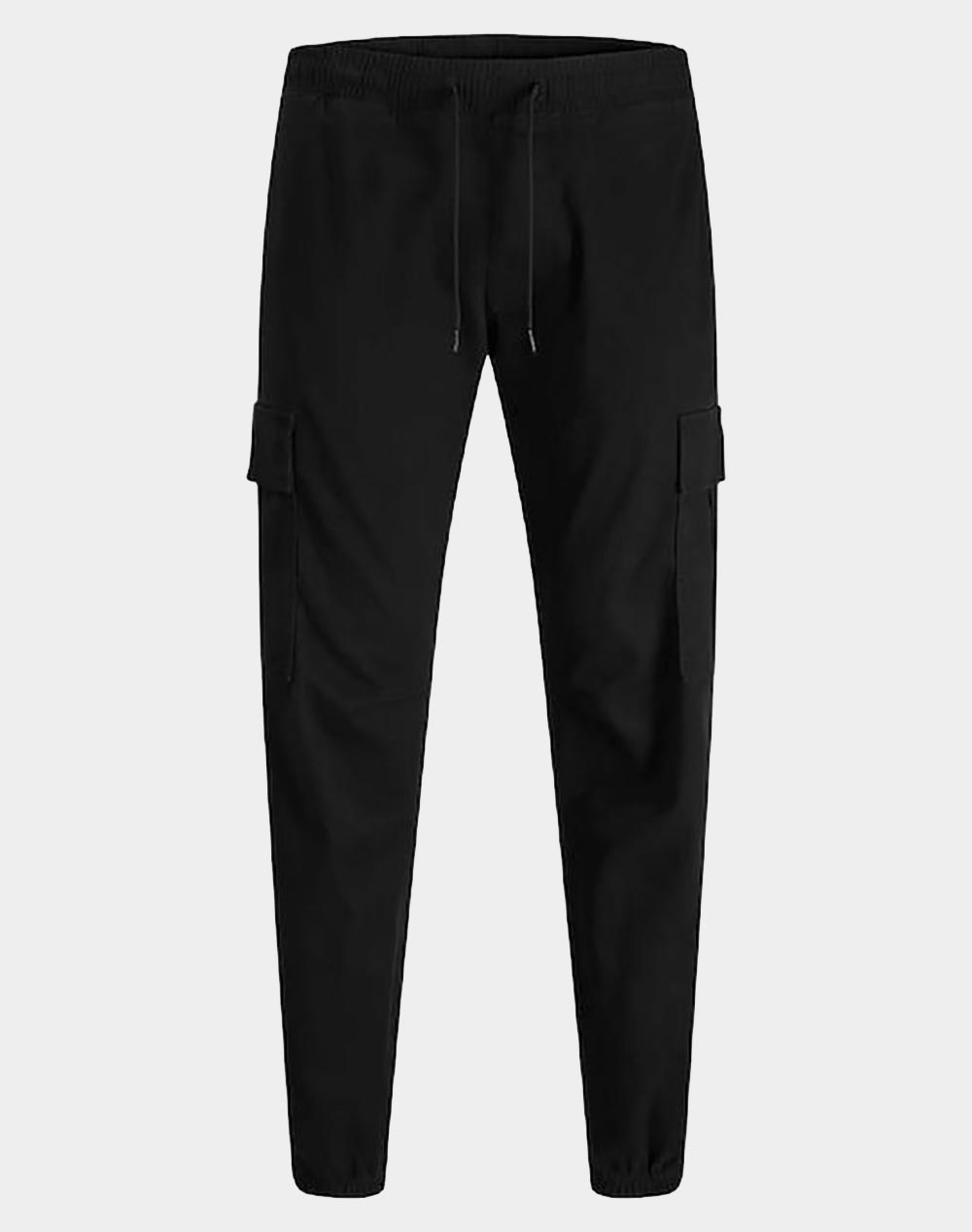 Jack&Jones Jpstkane Dylan Cuffed Cargo Ανδρας Ρουχα Παντελονια Cargo Black Βαμβακιμε Ελασταν 12289589 Black