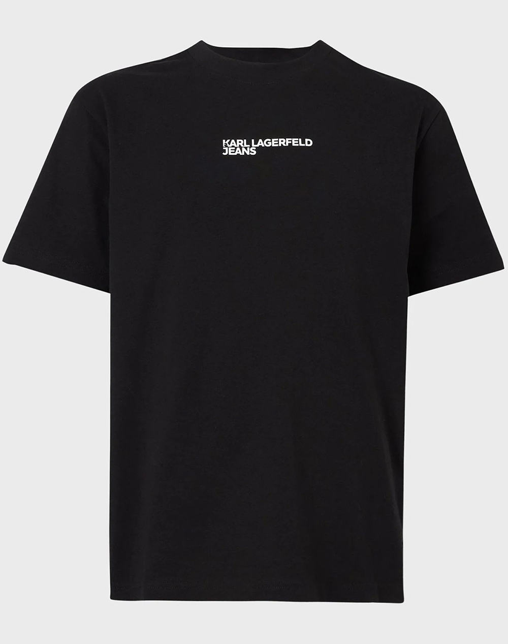 Karl Lagerfeld Jeans Klj Reg Ss Letters Tee Ανδρας Ρουχα Μπλουζες T Shirt Black Βαμβακι B1M17067 999