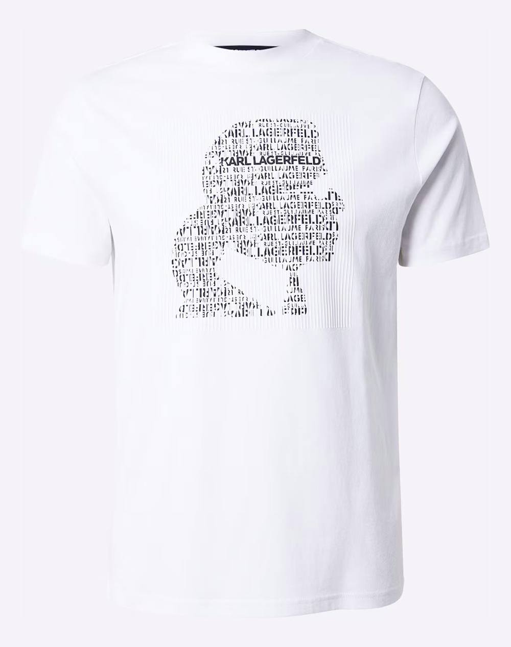 Karl Lagerfeld T Shirt Crewneck Ανδρας Ρουχα Μπλουζες T Shirt White Βαμβακι 755075 561252 10 - Koolfly