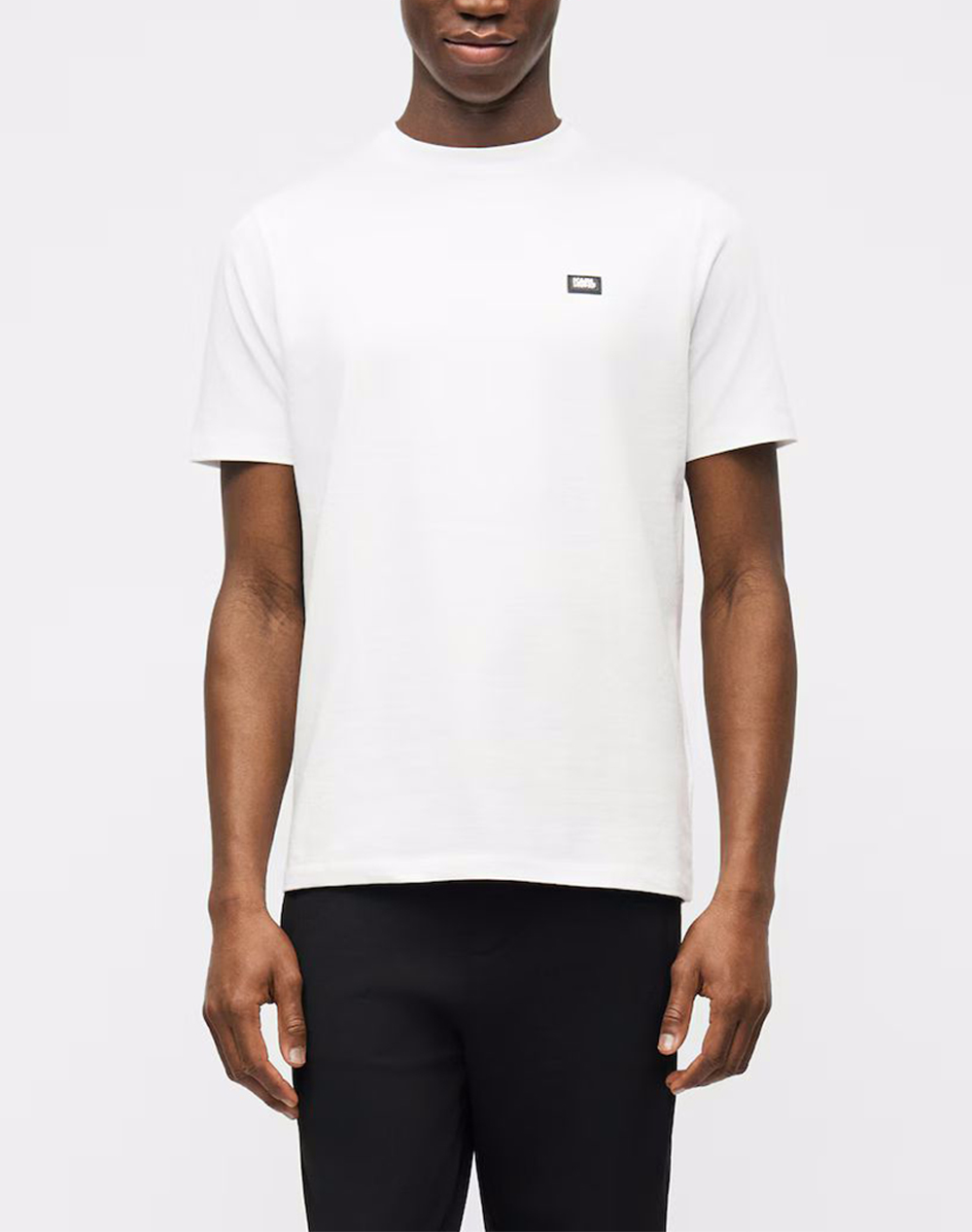 Karl Lagerfeld T Shirt Crewneck Ανδρας Ρουχα Μπλουζες T Shirt White Βαμβακιμε Ελασταν 755052 562235 10