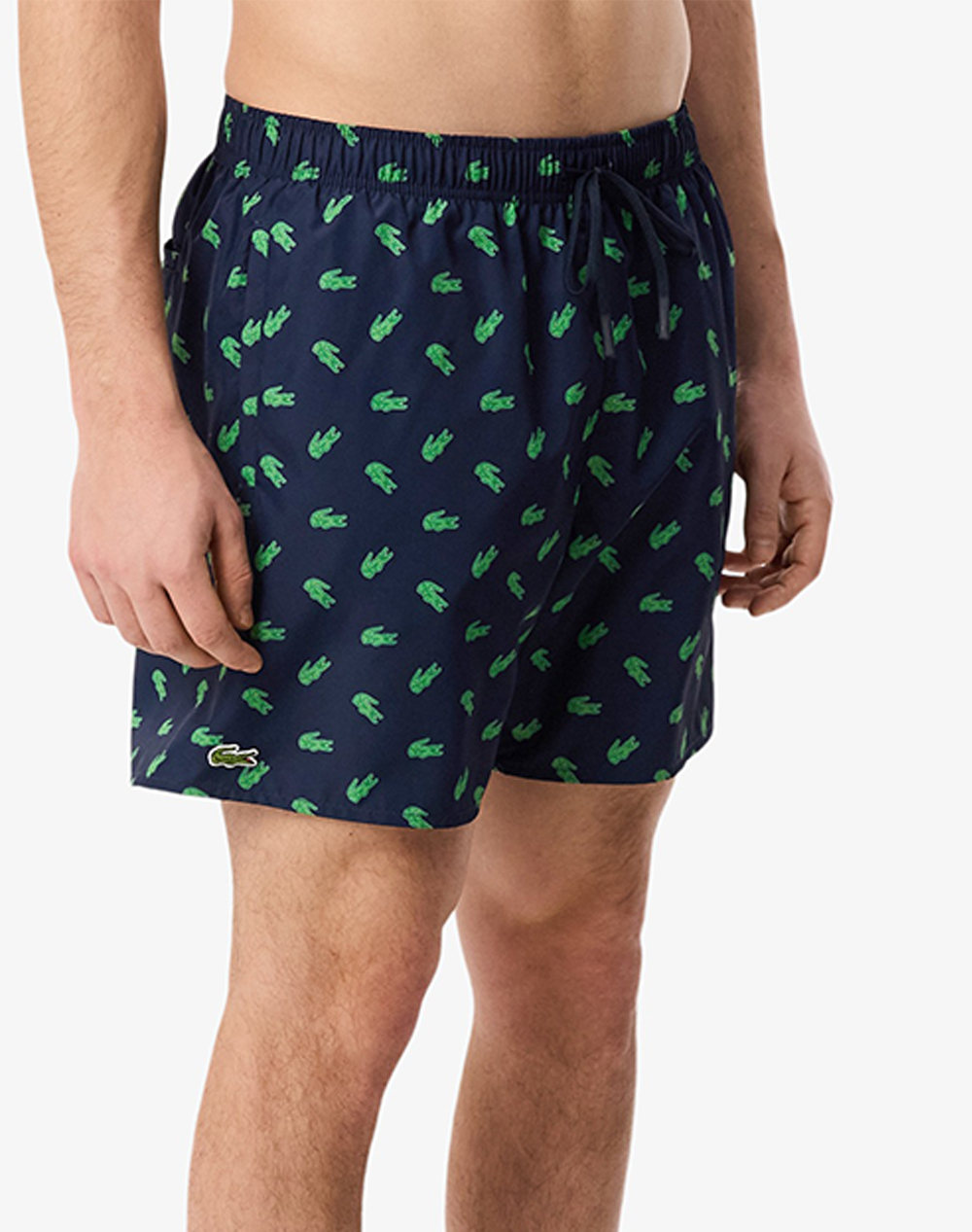 Lacoste Μαγιω Ανδρας Ρουχα Μαγιο Σορτς Navyblue Συνθετικο 3Mh1851 166