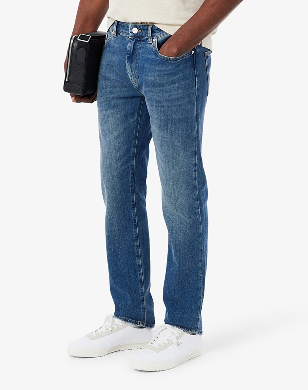 Lacoste Παντελονι Trousers Ανδρας Ρουχα Παντελονια Jeans Denimblue Βαμβακιμε Ελασταν 3Hh5019 34 Mk9