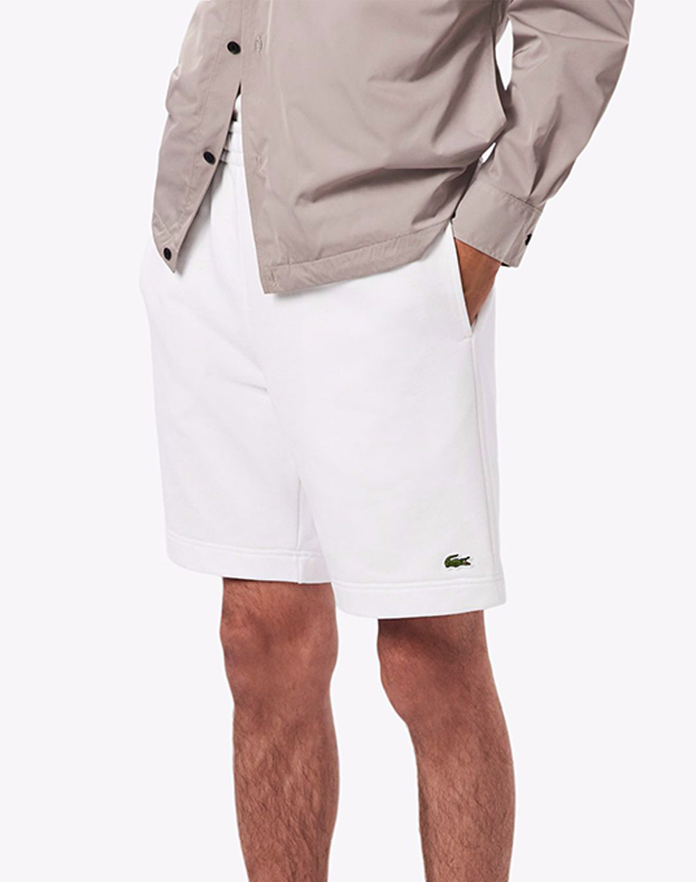 Lacoste Σορτς Shorts Ανδρας Αθλητικα Κατω Ενδυση Σορτς / Βερμουδα White Βαμβακι 3Gh9860 001