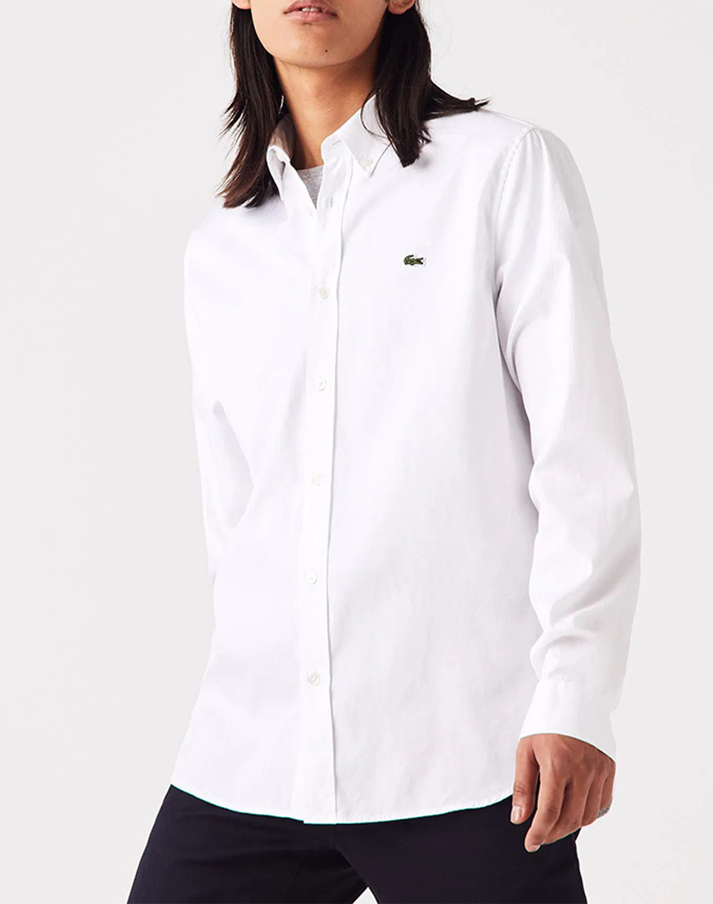 Lacoste Υποκαμισο Μμ Shirt Ls Ανδρας Ρουχα Πουκαμισα White Βαμβακι 3Ch2933 001 - Koolfly