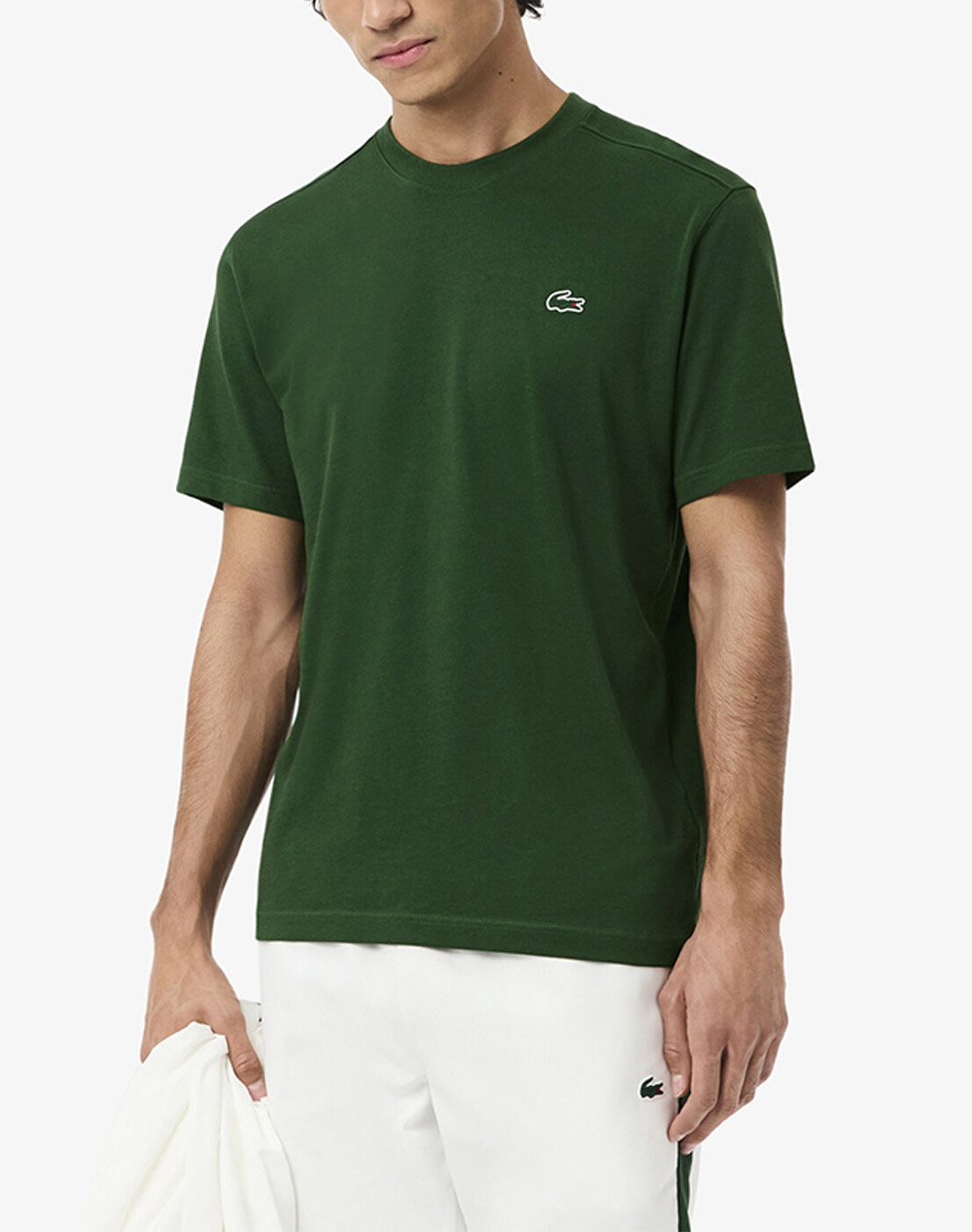 Lacoste Μπλουζα Κμ Ανδρας Ρουχα Μπλουζες T Shirt Green Βαμβακισυνθετικο 3Th7618 132