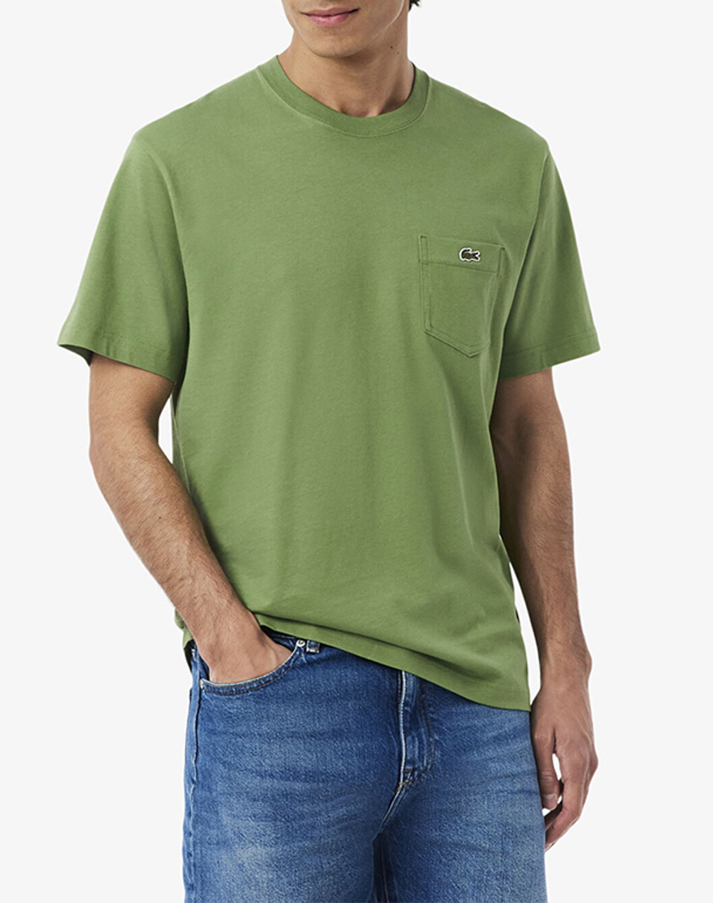Lacoste Μπλουζα Κμ Ανδρας Ρουχα Μπλουζες T Shirt Green Βαμβακι 3Th2827 02M - Koolfly