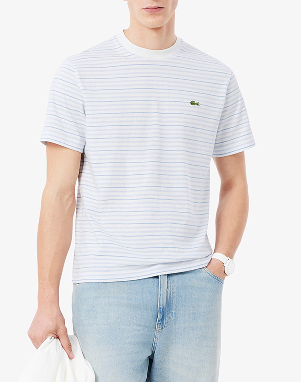 Lacoste Μπλουζα Κμ Tee Shirt Ss Ανδρας Ρουχα Μπλουζες T Shirt Lightblue Βαμβακι 3Th0874 Wb5 - Koolfly