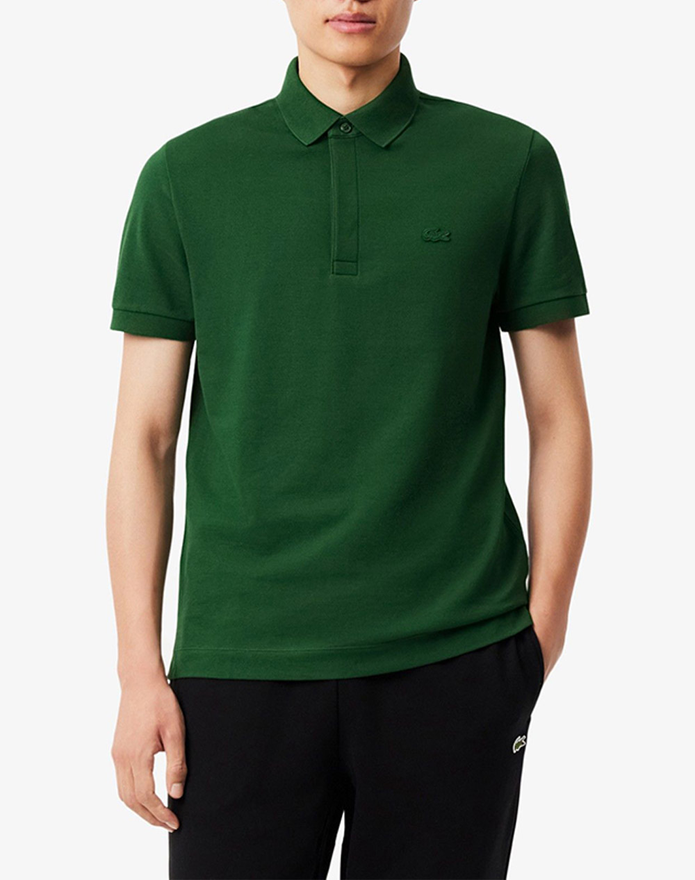Lacoste Μπλουζα Κμ Ανδρας Ρουχα Μπλουζες Polo Darkgreen Βαμβακι,Με Ελασταν 3Ph5522 132 - Koolfly