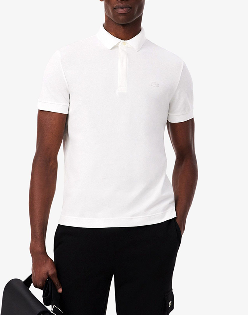 Lacoste Μπλουζα Κμ Ανδρας Ρουχα Μπλουζες Polo White Βαμβακι,Με Ελασταν 3Ph5522 001 - Koolfly