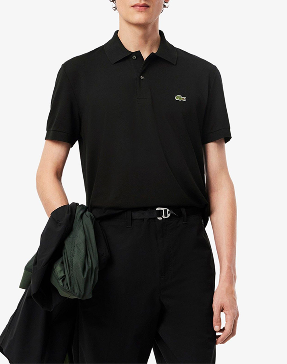 Lacoste Μπλουζα Κμ Ανδρας Ρουχα Μπλουζες Polo Black Βαμβακι,Με Ελασταν,Συνθετικο 3Ph9851 031 - Koolfly