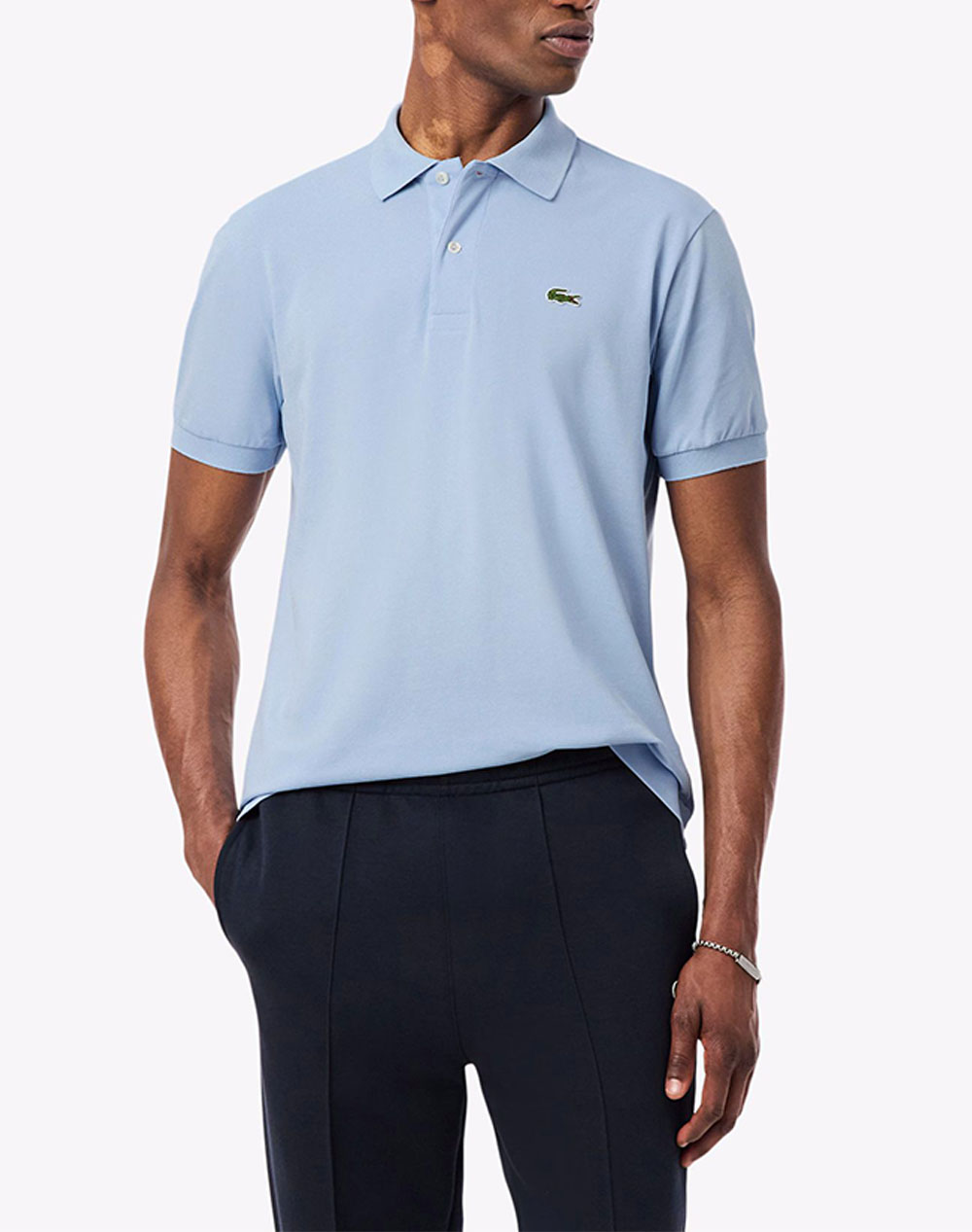 Lacoste Μπλουζα Κμ Ανδρας Ρουχα Μπλουζες Polo Lightblue Βαμβακι,Με Ελασταν,Συνθετικο 3Ph9851 Hba - Koolfly