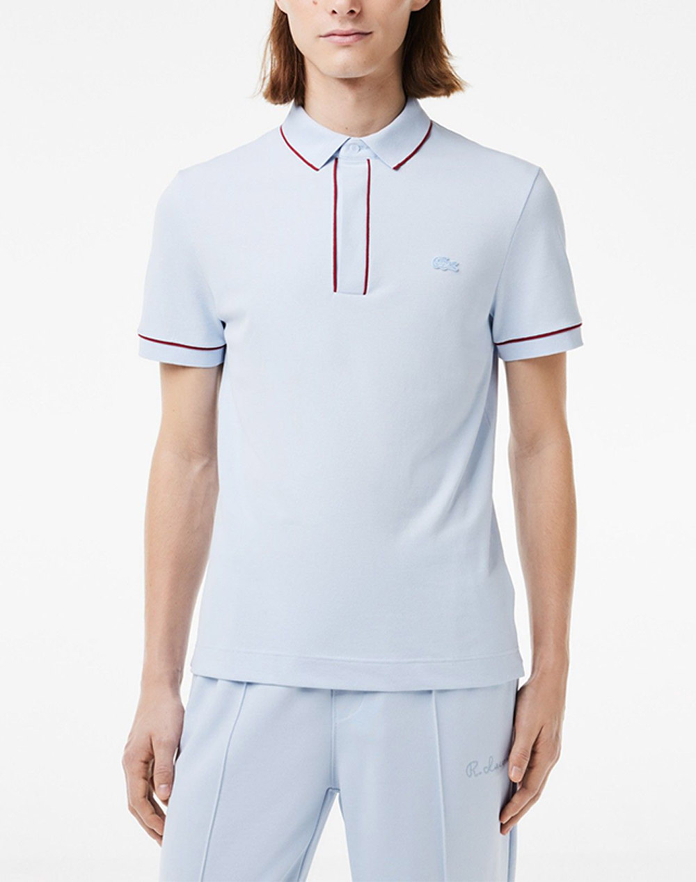 Lacoste Μπλουζα Πολο Κμ Polo Ss Ανδρας Ρουχα Μπλουζες Polo Lightblue Βαμβακιμε Ελασταν 3Ph8184 J2G