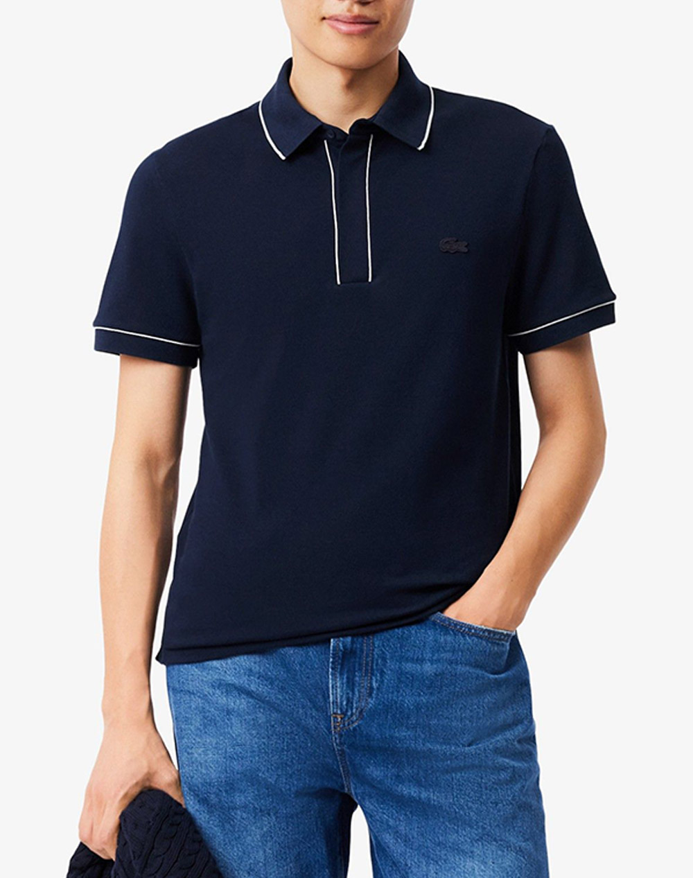 Lacoste Μπλουζα Πολο Κμ Polo Ss Ανδρας Ρουχα Μπλουζες Polo Navyblue Βαμβακι,Με Ελασταν 3Ph8184 166 - Koolfly