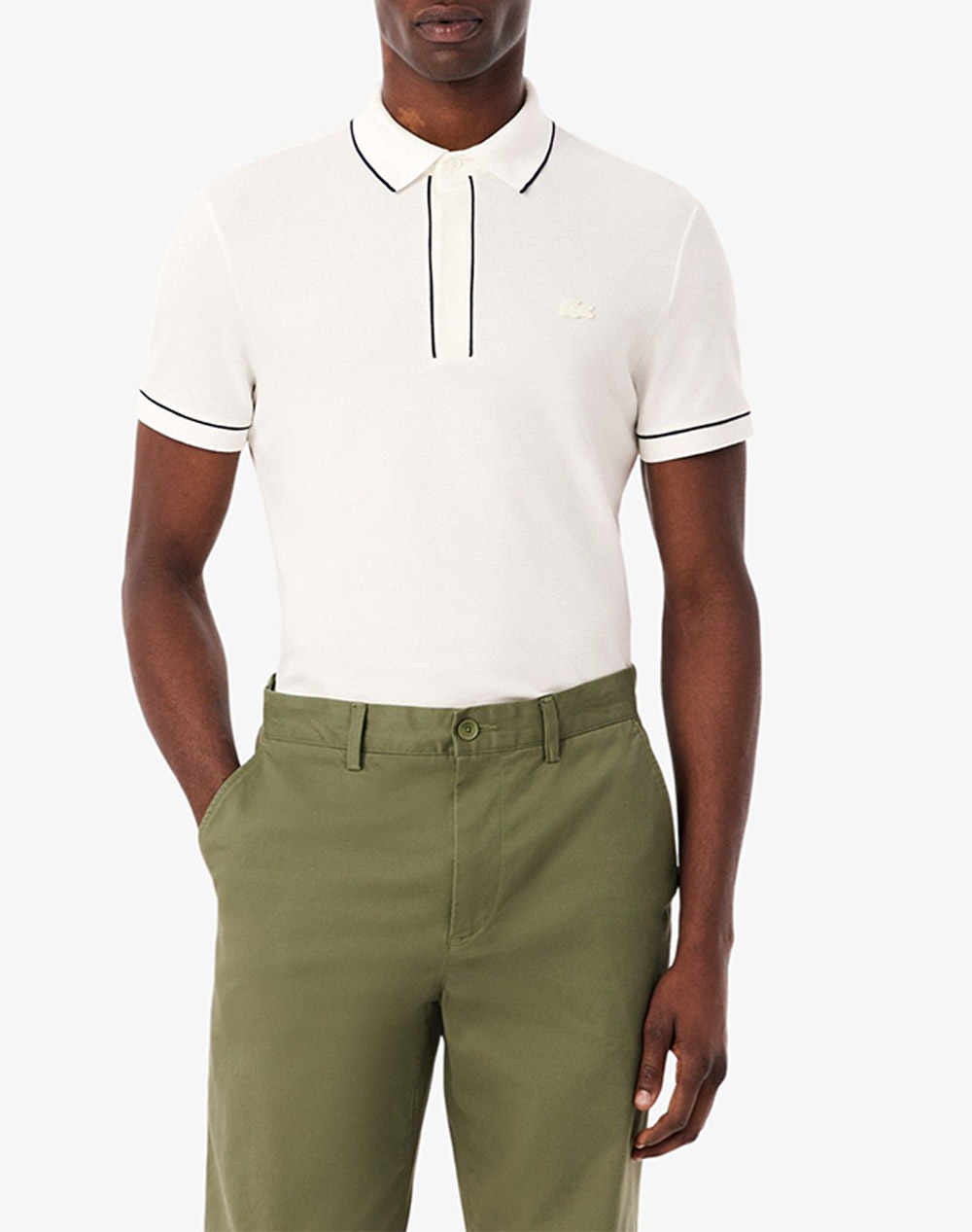 Lacoste Μπλουζα Πολο Κμ Polo Ss Ανδρας Ρουχα Μπλουζες Polo Offwhite Βαμβακι,Με Ελασταν 3Ph8184 70V - Koolfly