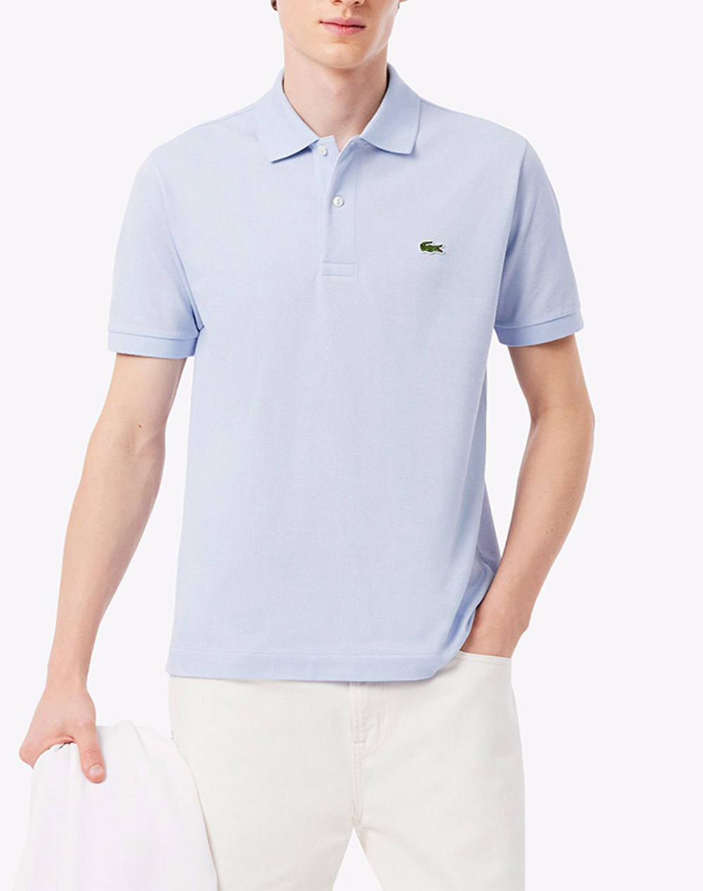 Lacoste Μπλουζα Κμ Polo Ss Ανδρας Ρουχα Μπλουζες Polo Blueviolet Βαμβακι 3L1212 J2G