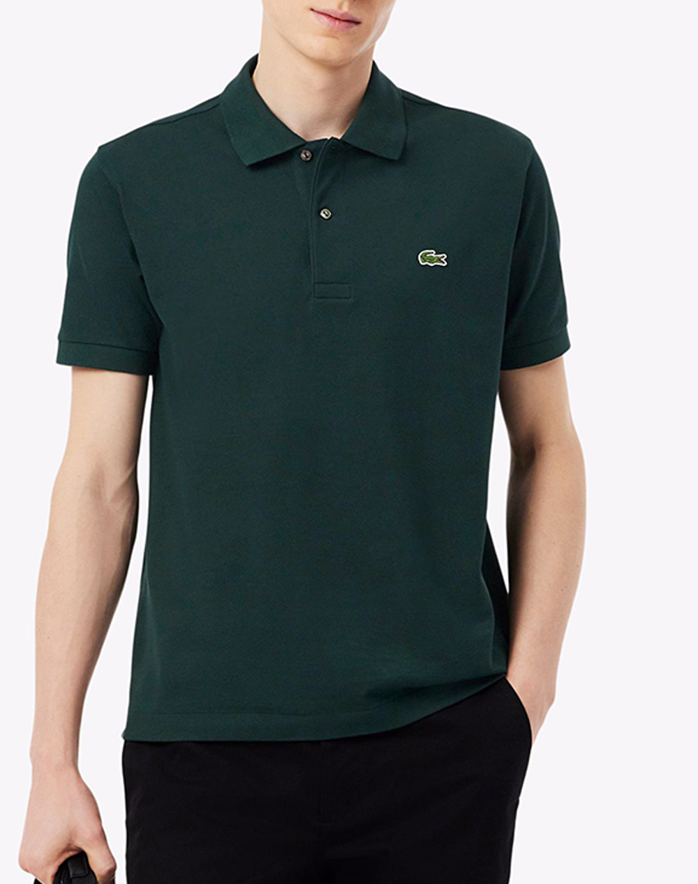 Lacoste Μπλουζα Κμ Polo Ss Ανδρας Ρουχα Μπλουζες Polo Greensnake Βαμβακι 3L1212 Afk