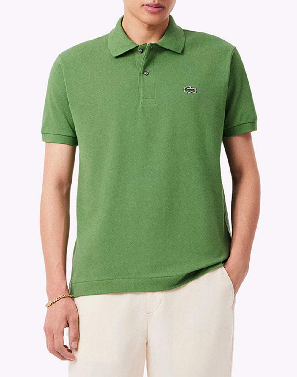 Lacoste Μπλουζα Κμ Ανδρας Ρουχα Μπλουζες Polo Green Βαμβακι 3L1212 02M - Koolfly