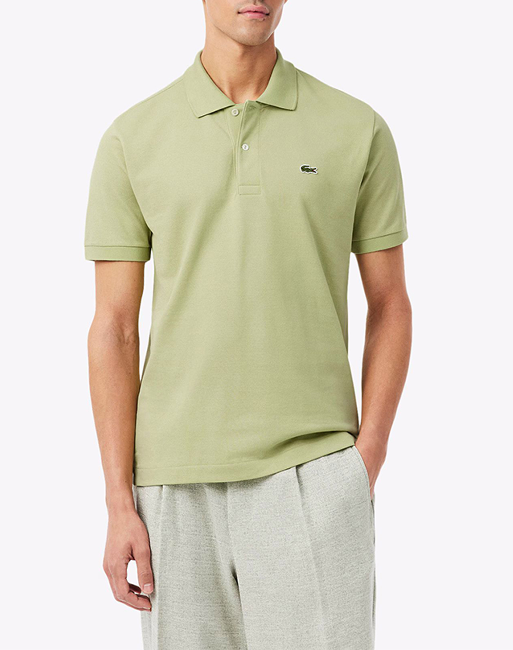 Lacoste Μπλουζα Κμ Ανδρας Ρουχα Μπλουζες Polo Lime Βαμβακι 3L1212 Uyb
