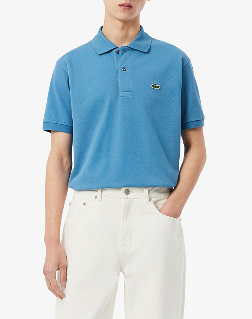 Lacoste Μπλουζα Κμ Ανδρας Ρουχα Μπλουζες Polo Oceanblue Βαμβακι 3L1212 Ljbk - Koolfly