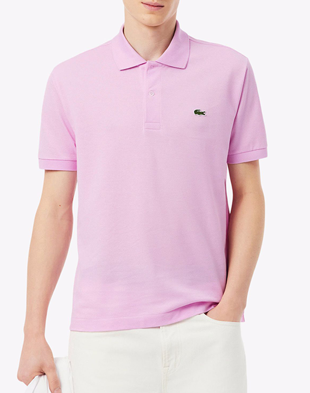 Lacoste Μπλουζα Κμ Ανδρας Ρουχα Μπλουζες Polo Pink Βαμβακι 3L1212 Z4h - Koolfly