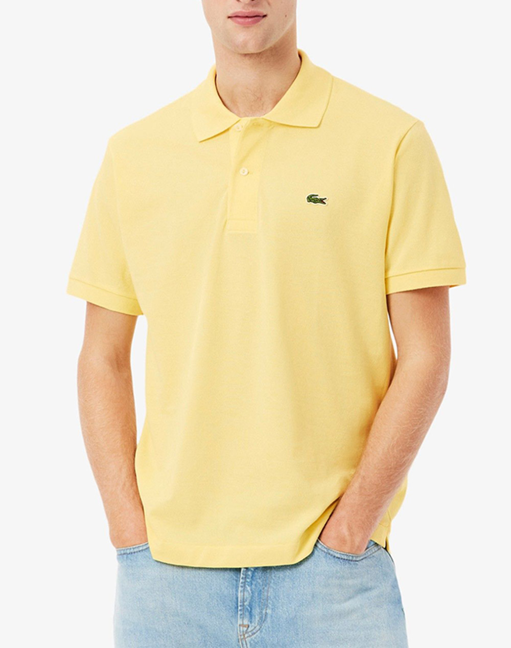 Lacoste Μπλουζα Κμ Ανδρας Ρουχα Μπλουζες Polo Yellow Βαμβακι 3L1212 107 - Koolfly