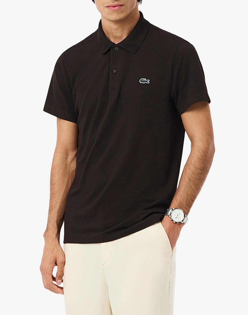 Lacoste Μπλουζα Πολο Κμ Polo Ss Ανδρας Ρουχα Μπλουζες Polo Darkbrown Βαμβακι,Με Ελασταν,Συνθετικο 3Dh5522 3La - Koolfly