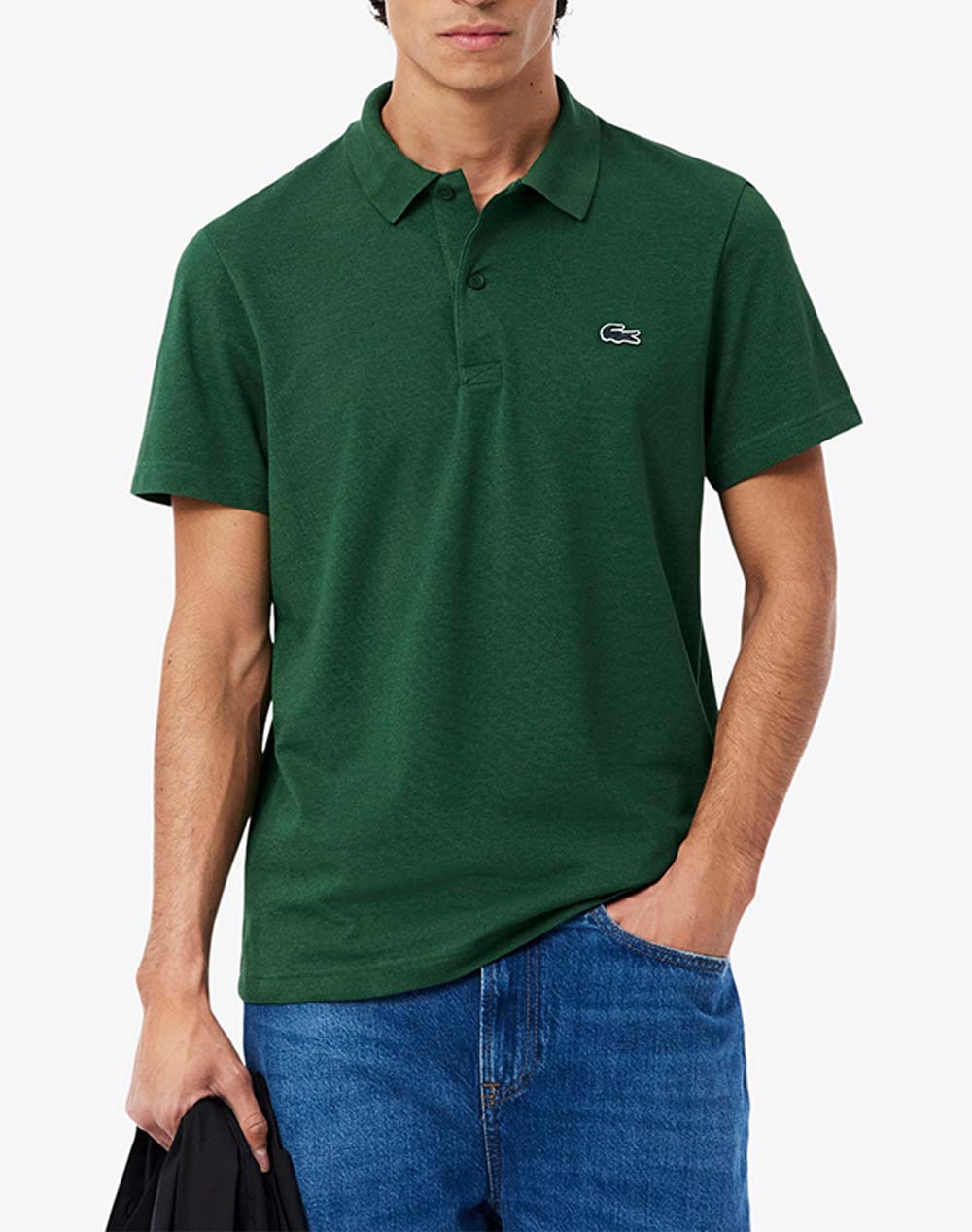 Lacoste Μπλουζα Πολο Κμ Polo Ss Ανδρας Ρουχα Μπλουζες Polo Green Βαμβακιμε Ελαστανσυνθετικο 3Dh5522 132