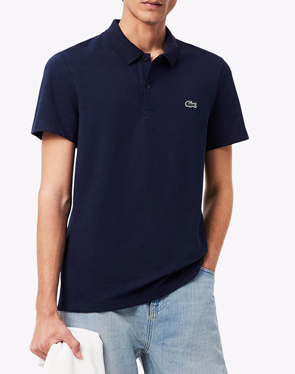 Lacoste Μπλουζα Πολο Κμ Polo Ss Ανδρας Ρουχα Μπλουζες Polo Navyblue Βαμβακι,Με Ελασταν,Συνθετικο 3Dh5522 166 - Koolfly