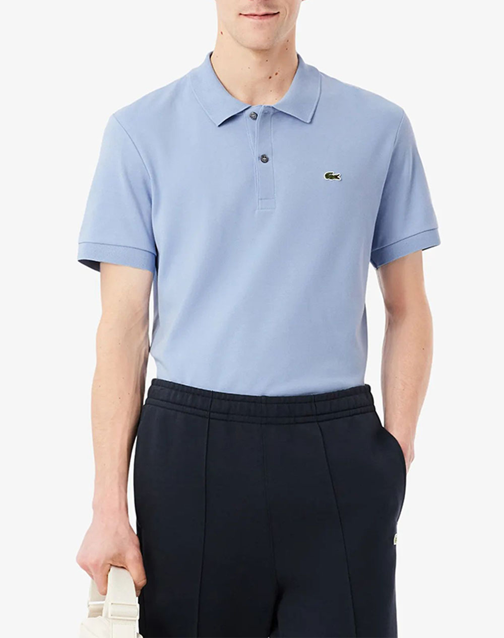Lacoste Μπλουζα Κμ Short Sleeved Ribbed Collar Shirt Ανδρας Ρουχα Μπλουζες Polo Blueviolet Βαμβακι 3Dh2050 Aey