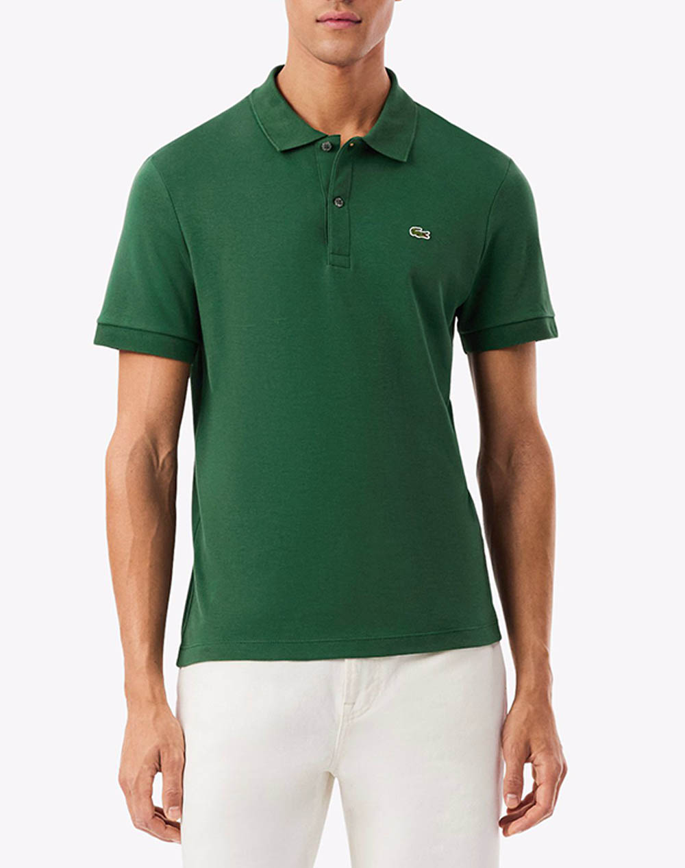 Lacoste Μπλουζα Κμ Ανδρας Ρουχα Μπλουζες Polo Green Βαμβακι 3Dh2050 132