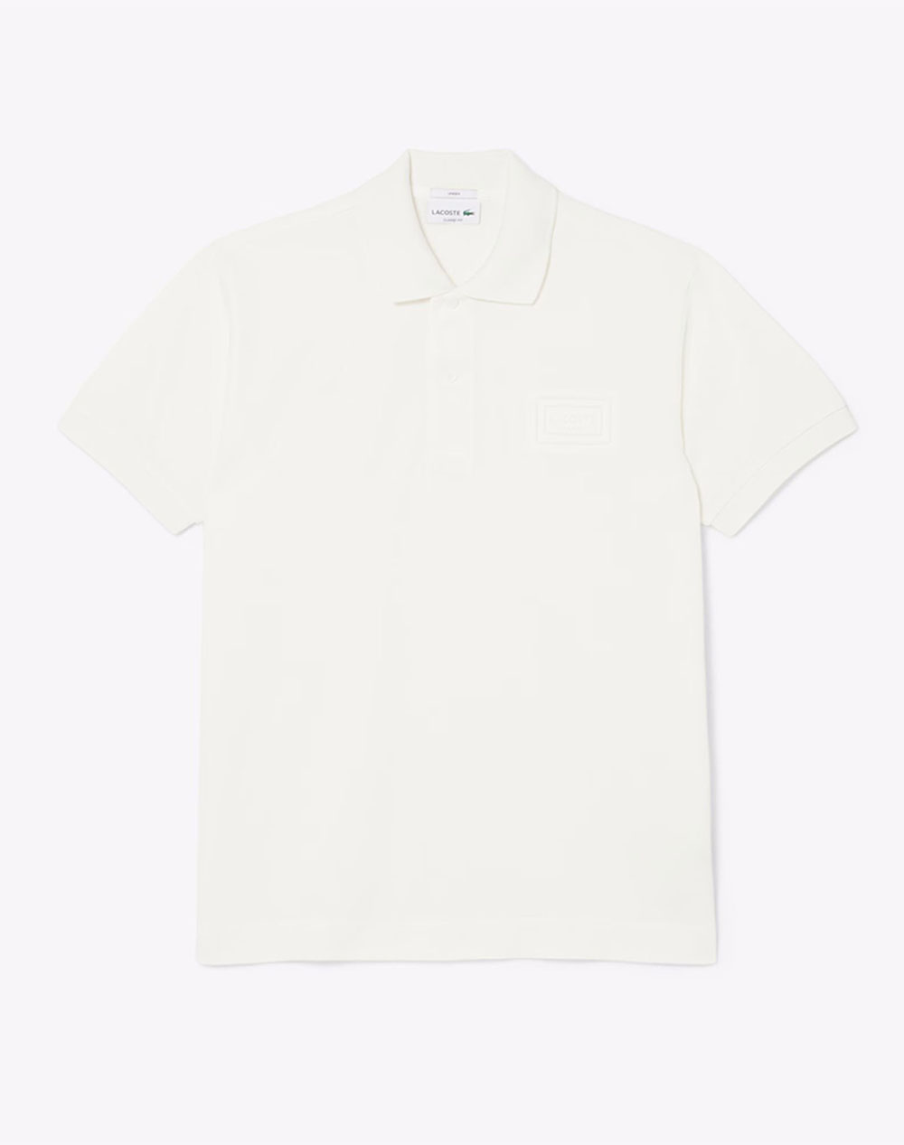 Lacoste Μπλουζα Πολο Κμ Polo Ss Ανδρας Ρουχα Μπλουζες Polo Offwhite Βαμβακι 3Ph0752 70V