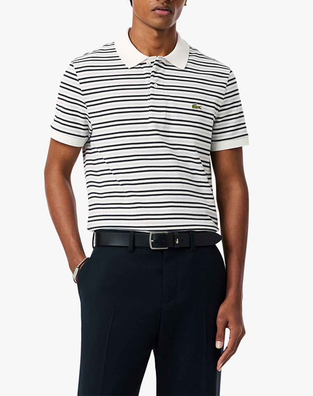 Lacoste Μπλουζα Πολο Κμ Ανδρας Ρουχα Μπλουζες Polo Multi Βαμβακι 3Ph0871 7Xi