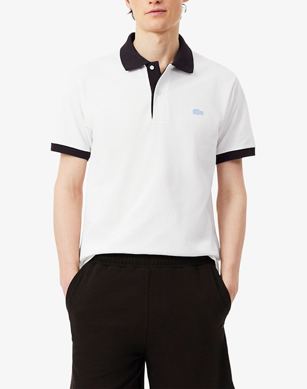 Lacoste Μπλουζα Πολο Κμ Polo Ss Ανδρας Ρουχα Μπλουζες Polo Offwhite Βαμβακι 3Ph2017 1I9