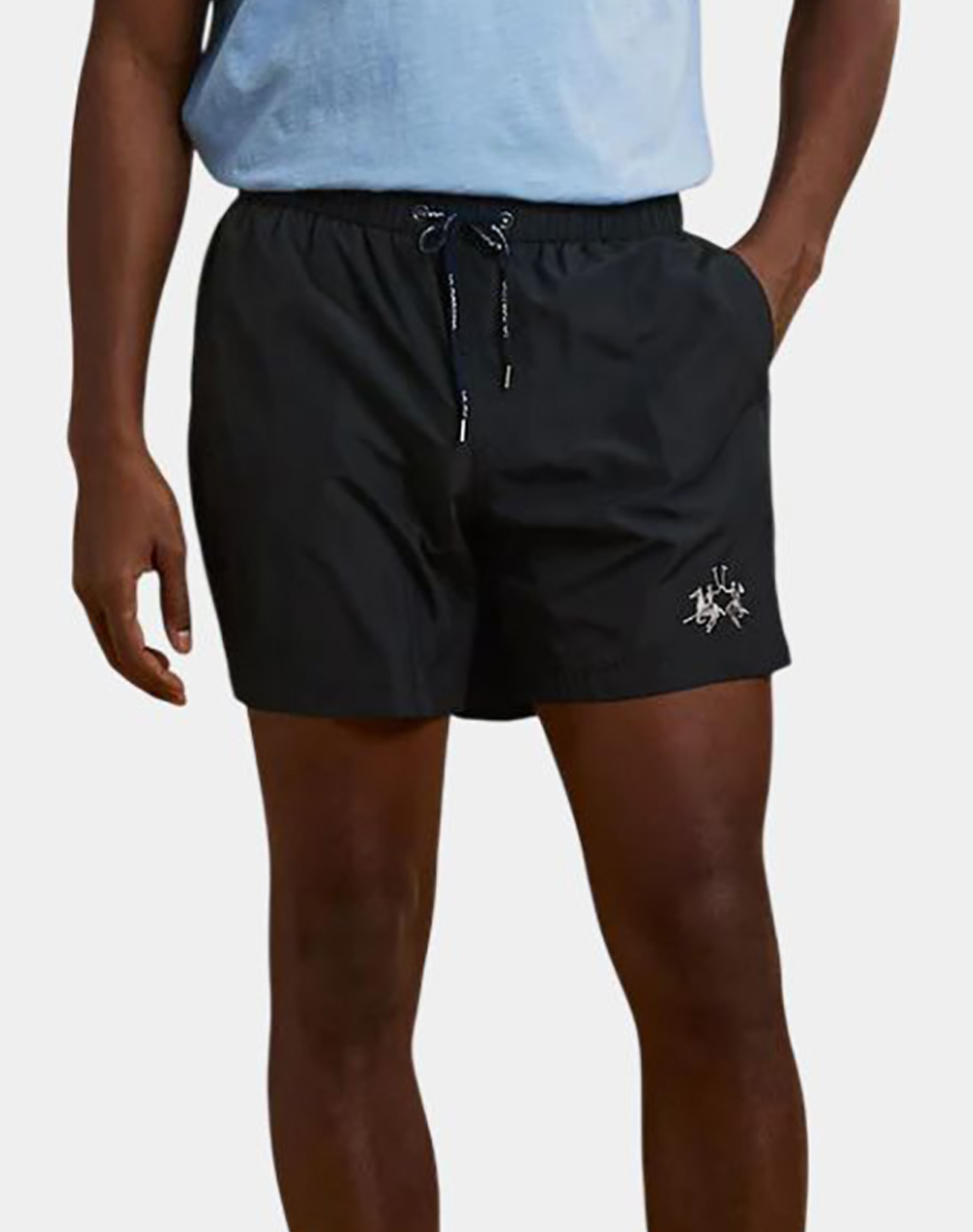 La Martina Μαγιω Man Swimsuit Nylon Ανδρας Ρουχα Μαγιο Σορτς Black Συνθετικο 3Lmmcm001 09999 - Koolfly