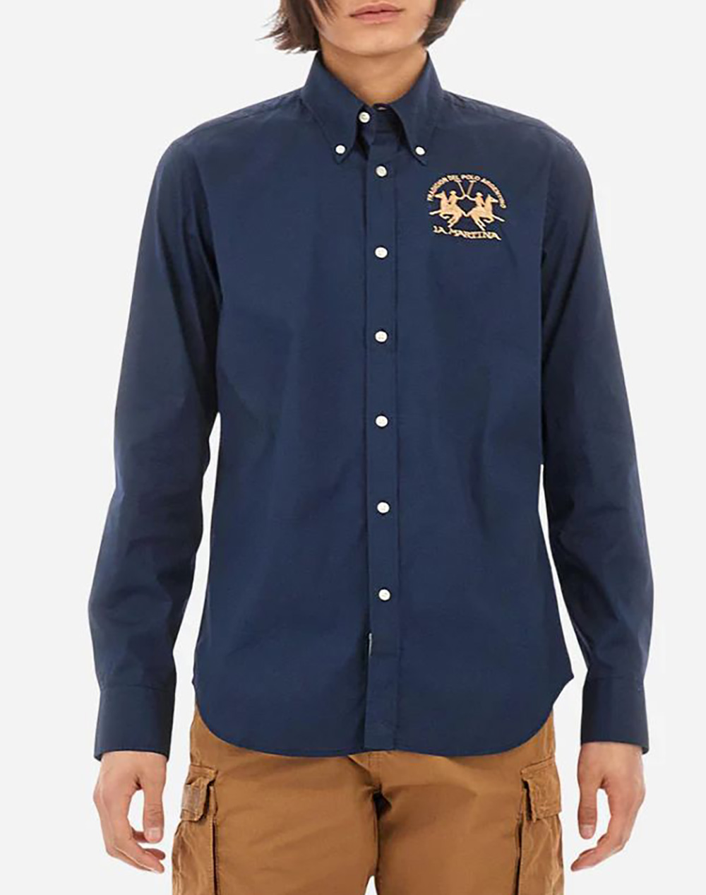 La Martina Πουκαμισο Μμ Man Shirt L/S Poplin Ανδρας Ρουχα Πουκαμισα Navyblue Βαμβακι,Με Ελασταν 3Lmccmc01 Pp483 07017 - Koolfly