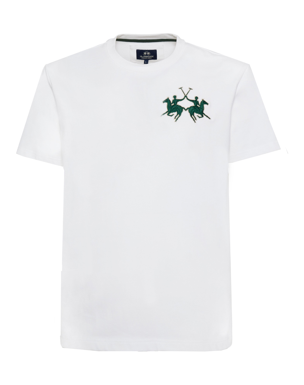 La Martina Μπλουζα T Shirt Κμ Man T Shirt S/Sleeve Cotton He Ανδρας Ρουχα Μπλουζες T Shirt White Βαμβακι 3Lmmcr008 00001 - Koolfly