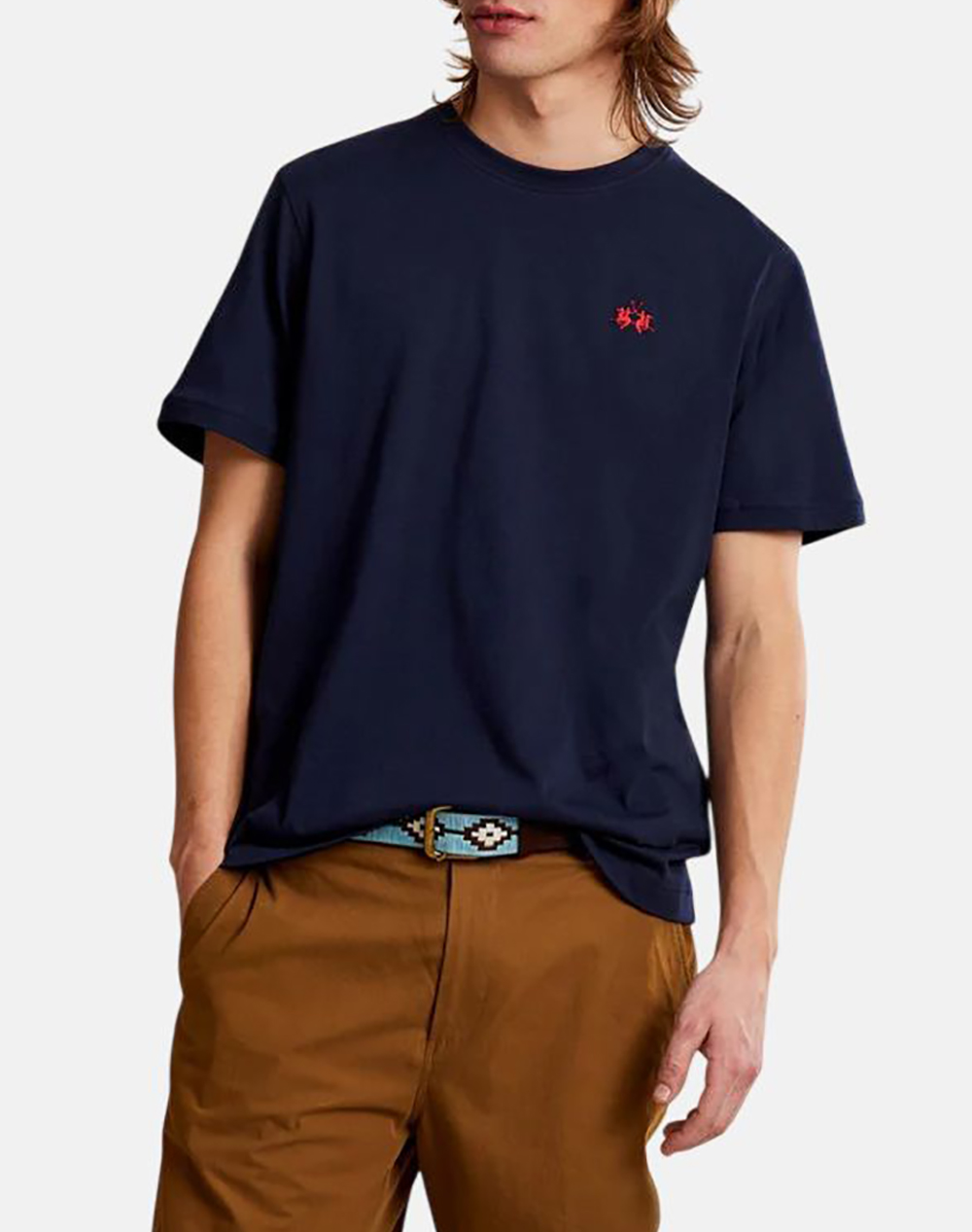 La Martina Μπλουζα T Shirt Κμ Man T Shirt Jersey Ανδρας Ρουχα Μπλουζες T Shirt Navyblue Βαμβακι 3Lmccmr14 07017