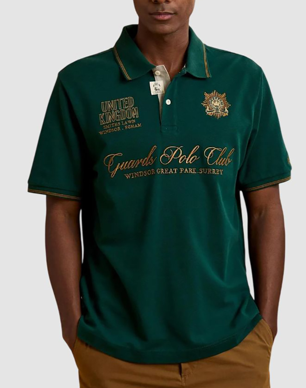 La Martina Μπλουζα Πολο Κμ Man S/S Polo Piquet Visible St Ανδρας Ρουχα Μπλουζες Polo Green Βαμβακι 3Lmmcpg32 03183