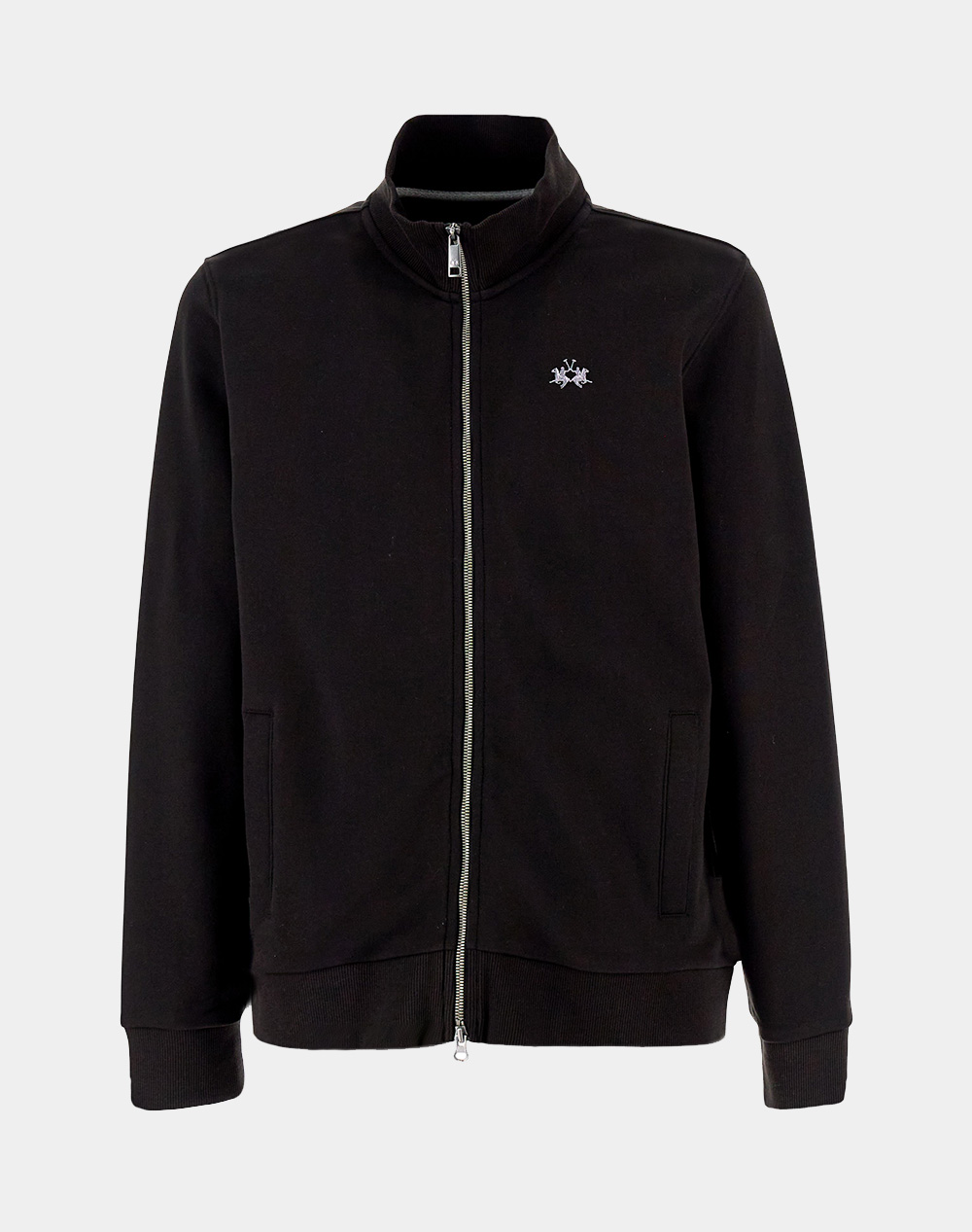 La Martina Ζακετα Φουτερ Μμ Man Full Zip Sweatshirt Diagon Ανδρας Ρουχα Ζακετες Φουτερ Ζακετες Black Βαμβακι 3Lmmcf004 09999