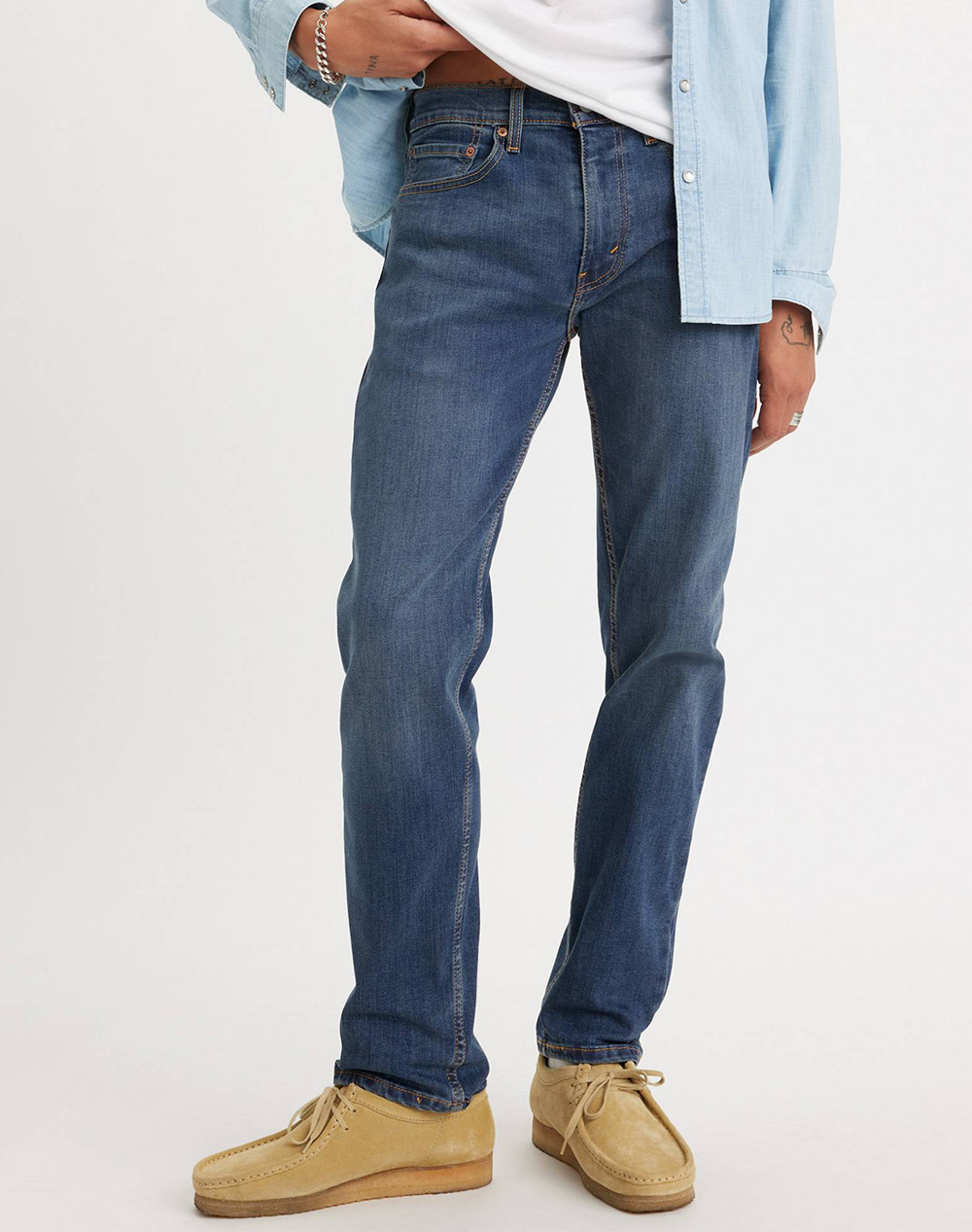 Levis 502 Taper Panda Ανδρας Ρουχα Παντελονια Jeans Denimblue Βαμβακιμε Ελαστανσυνθετικο 29507 0053 0053