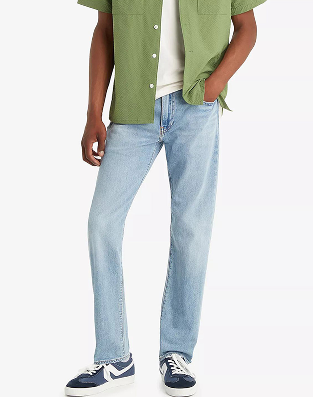 Levis 502 Taper Ανδρας Ρουχα Παντελονια Jeans Denimlightblue Βαμβακιμε Ελασταν 29507 1417 1417