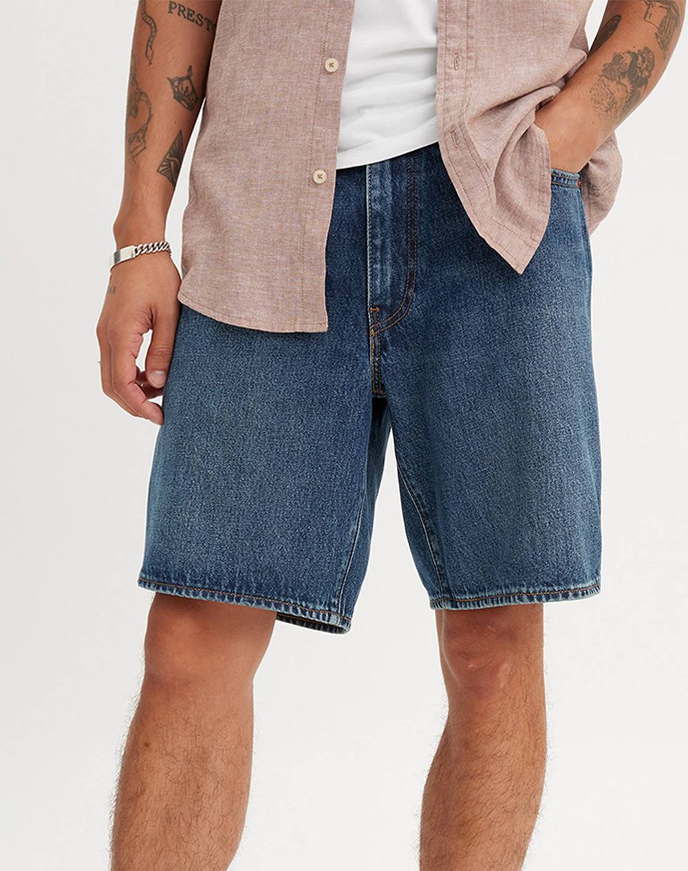 Levis A84610003 468 Stay Loose Shorts Ανδρας Ρουχα Σορτς | Βερμουδες Jeans Denimblue Βαμβακι A8461 0003 0003