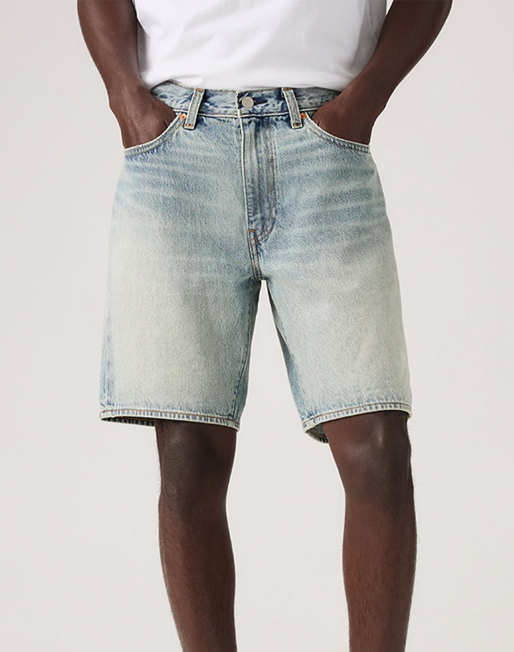 Levis 468 Loose Shorts Ανδρας Ρουχα Σορτς | Βερμουδες Jeans Denimlightblue Βαμβακι A8461 0039 0039