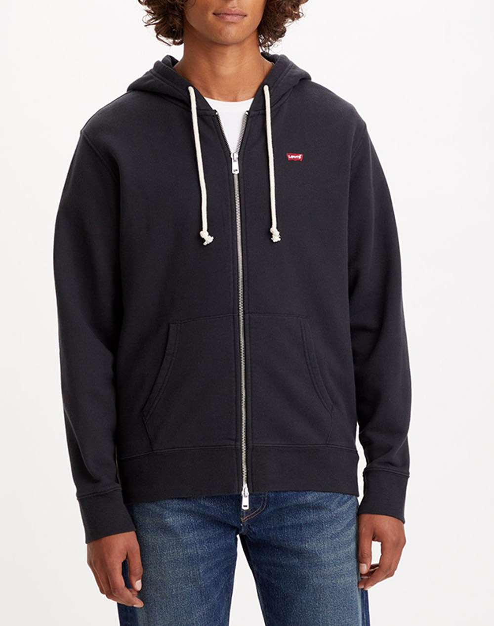 Levis The Original Hm Zip Up Mineral Ανδρας Ρουχα Ζακετες Φουτερ Ζακετες Black Βαμβακι 34584 0016 0016