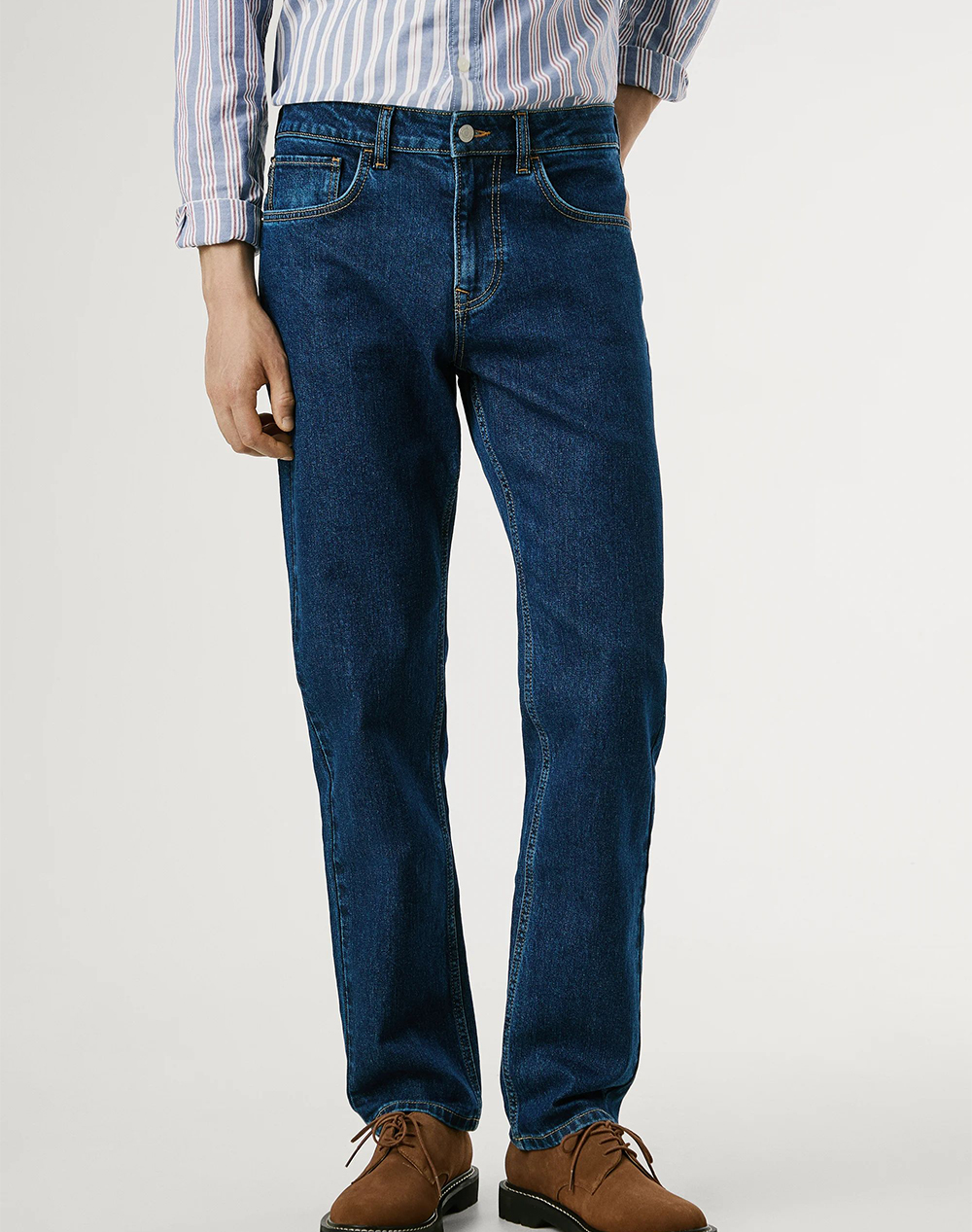Pepe Jeans Essentials Tapered Jeans Stanley 32 Παντελονι Ανδρικο Ανδρας Ρουχα Παντελονια Jeans Denimblue Βαμβακιμε Ελασταν Pm20839965Cb2 000/Denim