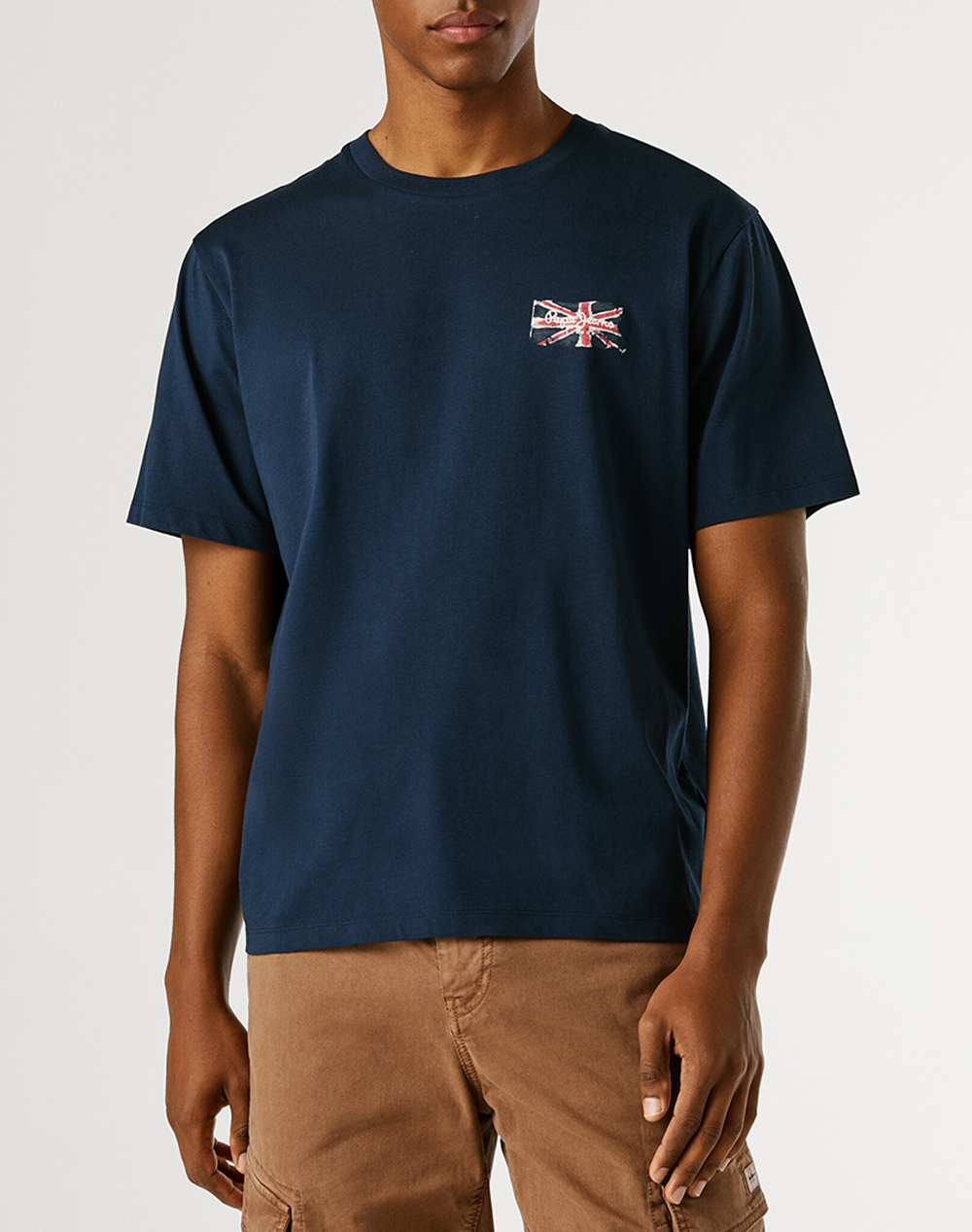 Pepe Jeans Essentials Small Flag Μπλουζα Ανδρικο Ανδρας Ρουχα Μπλουζες T Shirt Blue Βαμβακι Pm5010311 594/Dulwich Blue - Koolfly