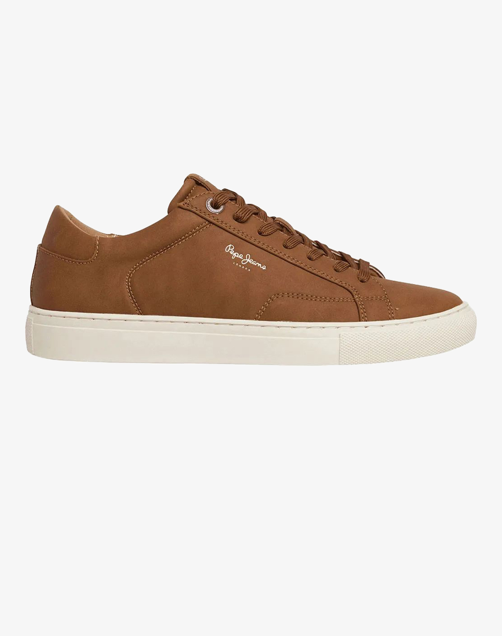 Pepe Jeans Drop 1 Joe Basic Παπουτσι Ανδρικο Ανδρας Παπουτσια Sneakers Tan Απομιμηση Δερματος Pms00048 869