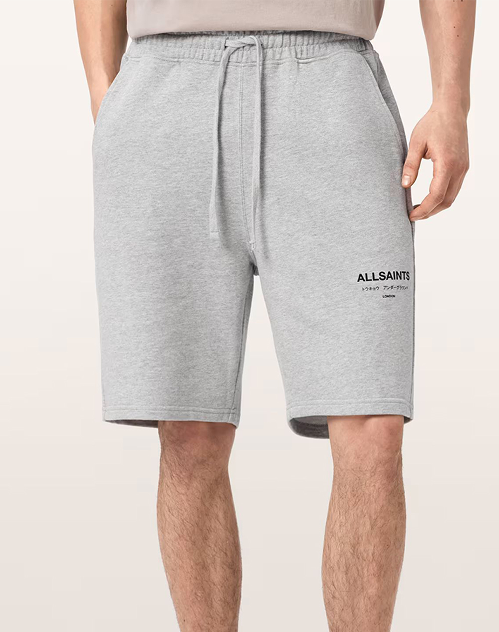 All Saints Undrgrnd Sweatshort Ανδρας Αθλητικα Κατω Ενδυση Σορτς / Βερμουδα Gray Βαμβακι M002tc Grey Marl - Koolfly
