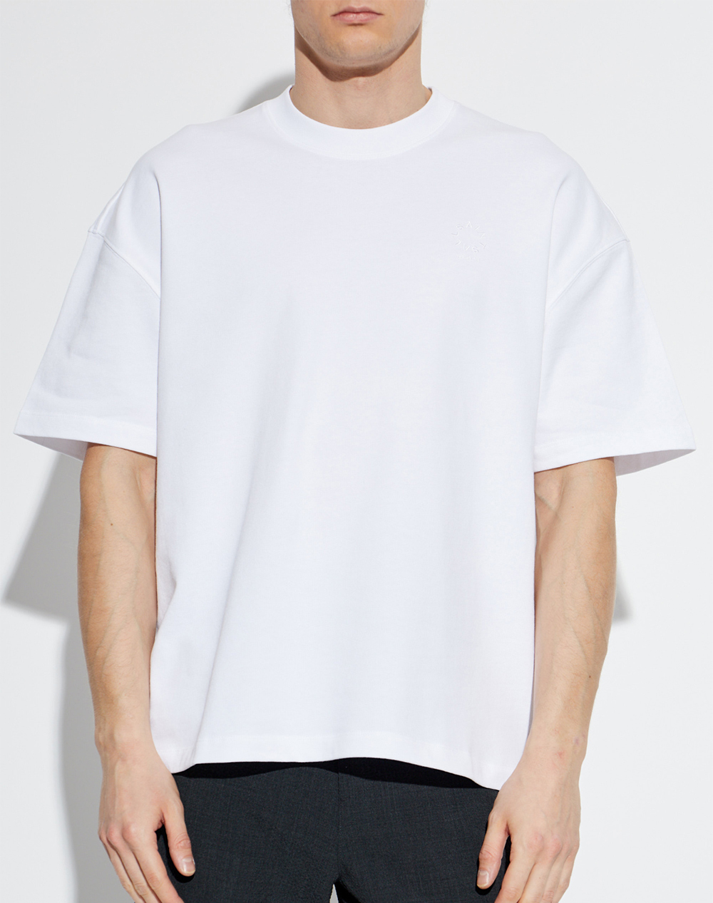 All Saints Haven Ss Crew Ανδρας Ρουχα Μπλουζες T Shirt White Βαμβακι M029Jc Ashen White